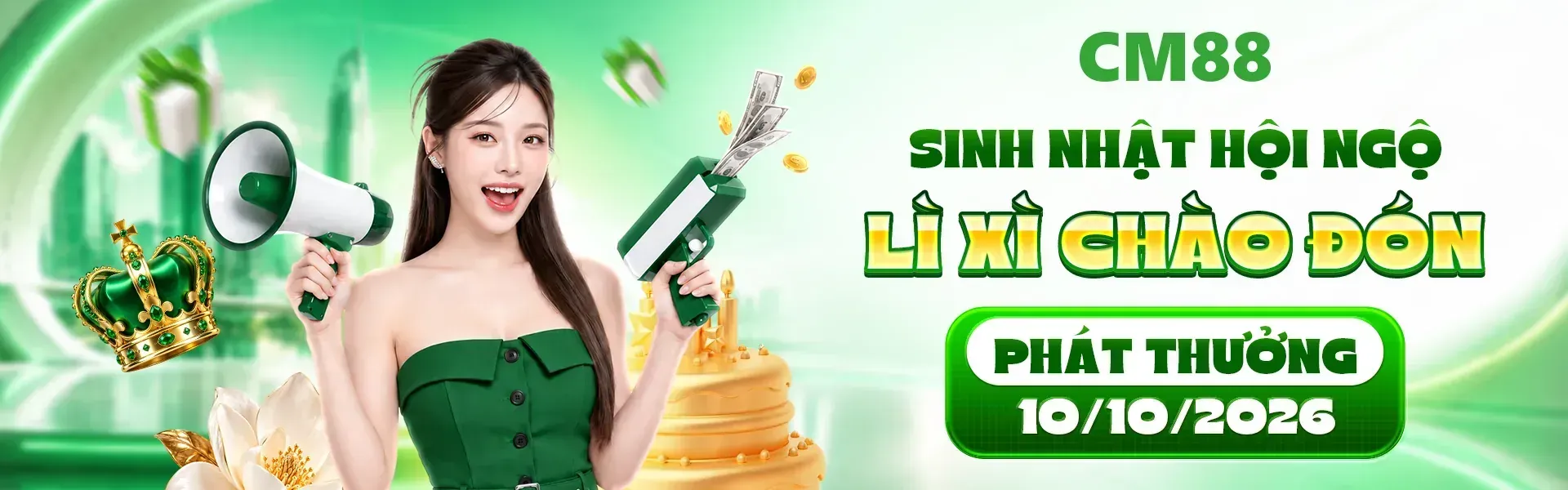 Phiên bản 5: CM88 mang đến dấu ấn đặc biệt trong dịp sinh nhật với hàng ngàn quà tặng cùng nhiều hoạt động dành riêng cho thành viên. Đăng ký tài khoản ngay để cập nhật chương trình tri ân và nắm bắt thông tin về các phần thưởng đang được giới thiệu.